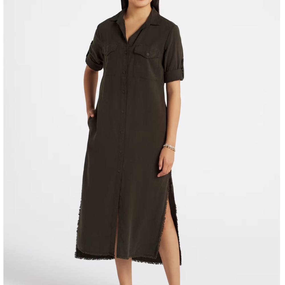 Bella Dahl long brown dress